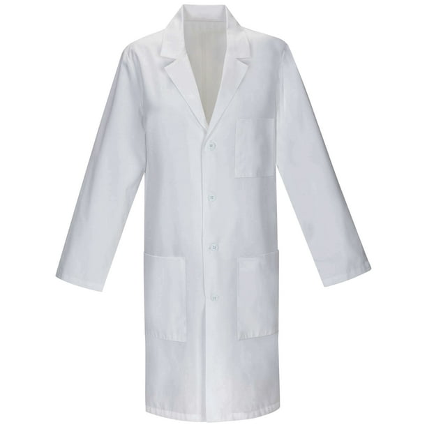 Men/'s Women/'s Medical White Unisex Lab Coats Uniform Lab Coat Long Sleeve Jacket
